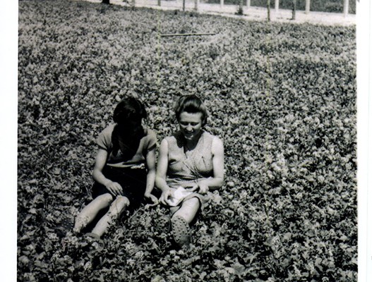 Clara Daniels and a friend 1945
