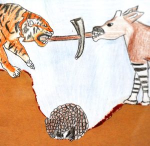 “The Tiger, Okapi & Armadillo”