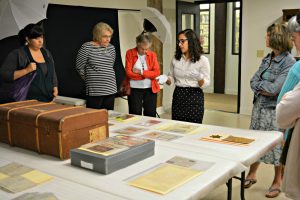 Teachers from Lynchburg on a tour of the archives