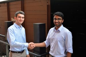 Lukas with the previous Austrian intern, Anvesh.