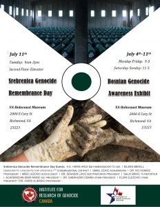 Srebrenica Remembrance Week Flyer