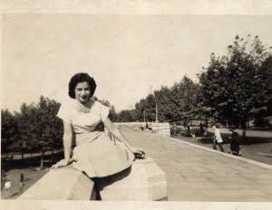 Margot at Riverside Drive, 1950